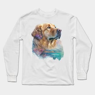 Valentines Golden Retriever - Unleashing love, one wag at a time Long Sleeve T-Shirt